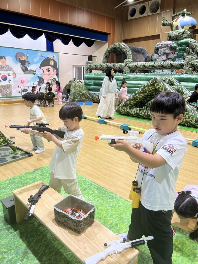 포항장량유치원, 병영체험으로 나라사랑 마음 키워