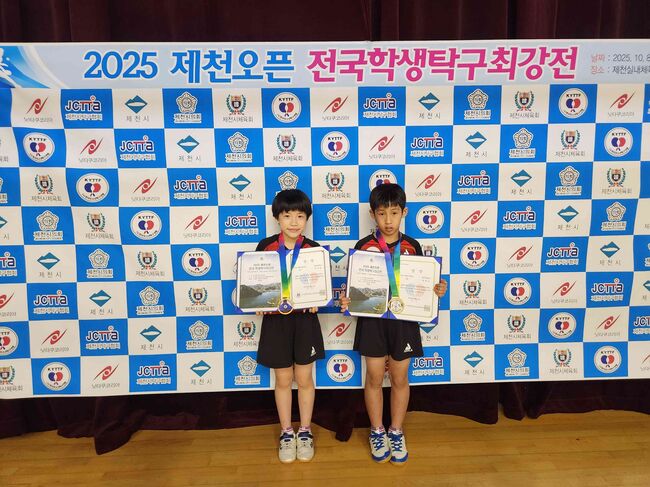 상운초, 전국 학생탁구최강전 석권